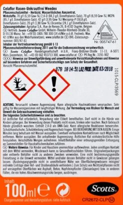 Celaflor Rasen-Unkrautfrei Weedex - 100 Ml 6 Celaflor Rasen-Unkrautfrei Weedex - 100 Ml -Garten und Außenbereich Celaflor20Rasen Unkrautfrei20Weedex 32617 H01
