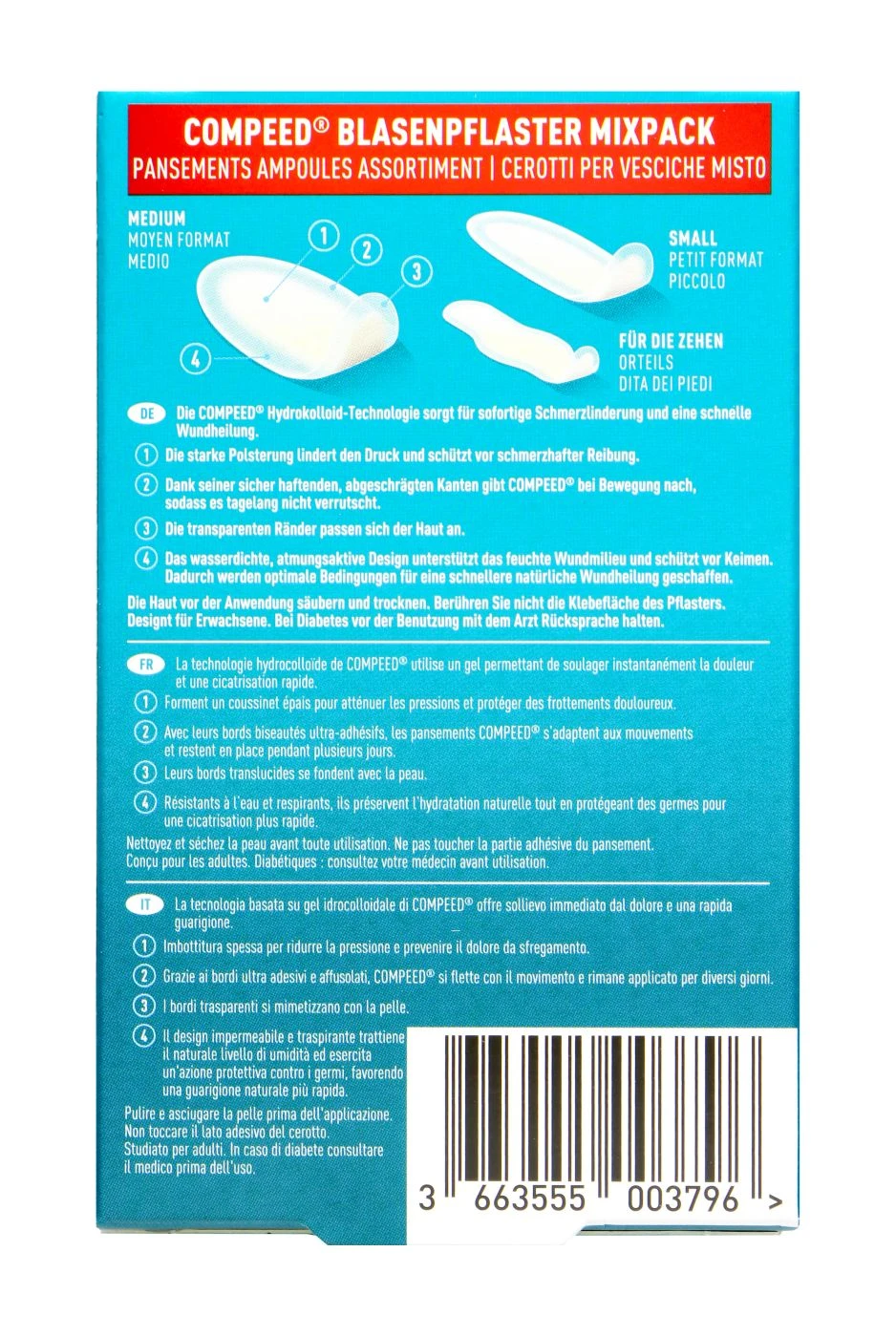 Compeed Blasenpflaster Mixpack - 6 Stück 2 Compeed Blasenpflaster Mixpack - 6 Stück – Bild 2