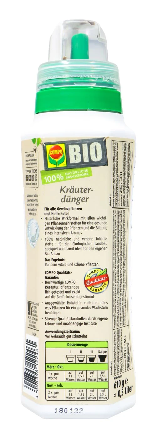 Compo Bio Kräuterdünger - 0,5 L 2 Compo Bio Kräuterdünger - 0,5 L – Bild 2
