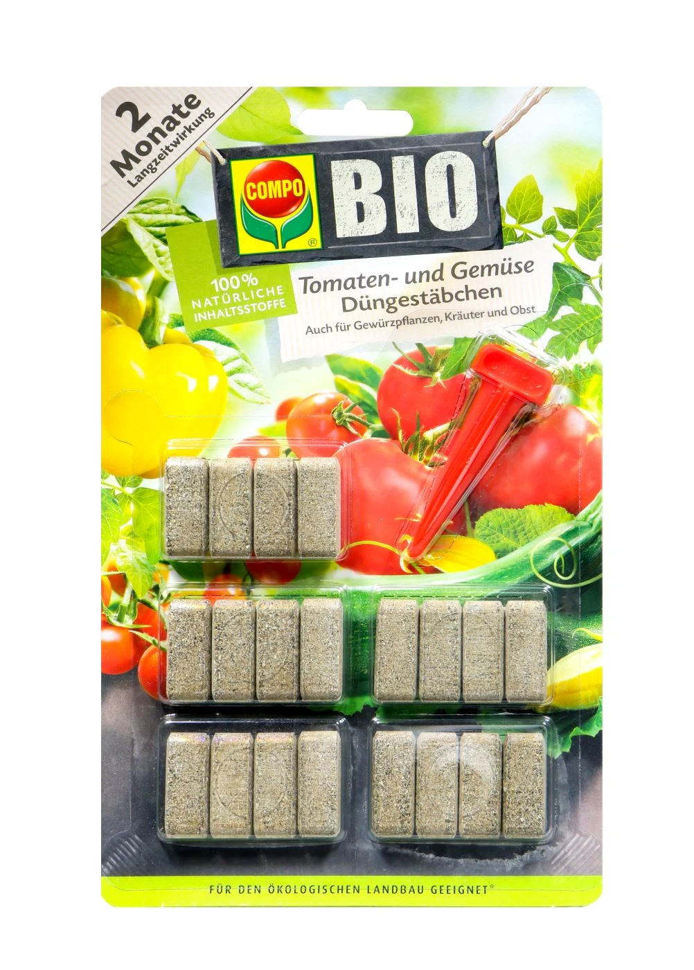 Compo Bio Tomaten- Und Gemüse Düngestäbchen - 20 Stück 1 Compo Bio Tomaten- Und Gemüse Düngestäbchen - 20 Stück