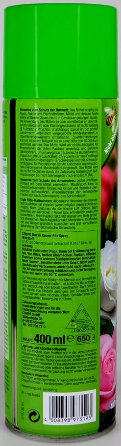 Compo Duaxo Rosen-Pilz-Spray - 400 Ml -Garten und Außenbereich Compo20Duaxo20Rosen Pilz frei 31333 H02