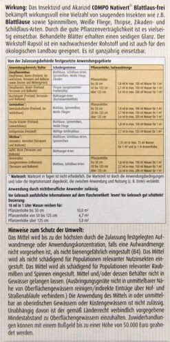 Compo Nativert Blattlaus-frei - 0,5 L -Garten und Außenbereich Compo20Nativert20Blattlausfrei 33812 H01