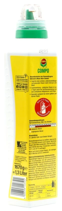 Titelseite -Garten und Außenbereich Compo20Rasenduenger20Unkraut20und20Moos20Nein20danke201320l 33630 H01