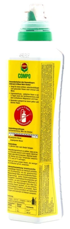 Compo Rasendünger Unkraut & Moos Nein Danke! - 1,3 L -Garten und Außenbereich Compo20Rasenduenger20Unkraut20und20Moos20Nein20danke201320l 33630 H02
