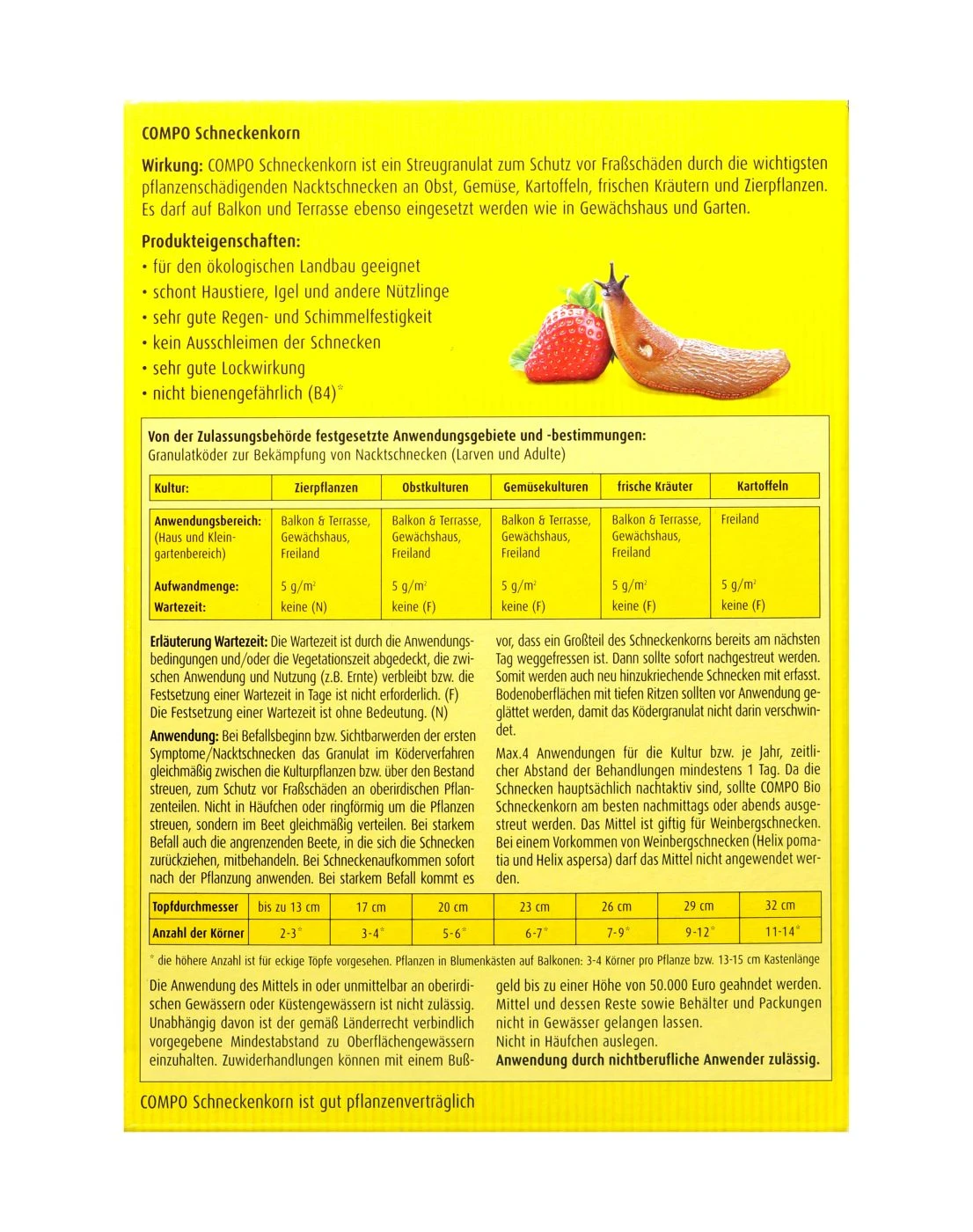 Compo Schneckenkorn - 0,55 Kg 4 Compo Schneckenkorn - 0,55 Kg – Bild 4