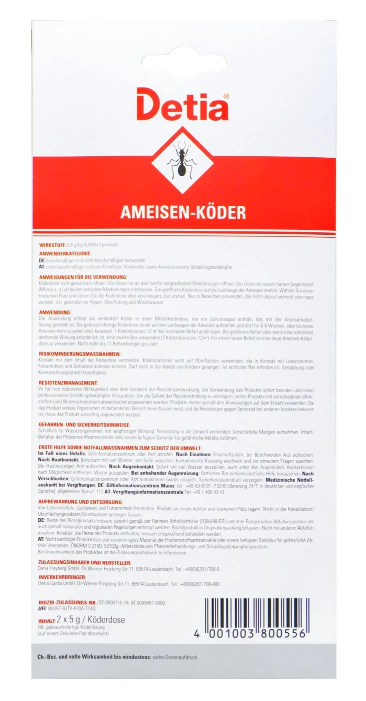 Detia Ameisen-Köderdose - 2 Stück 2 Detia Ameisen-Köderdose - 2 Stück – Bild 2