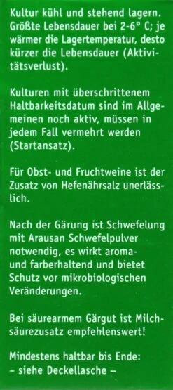 Kitzinger Reinzucht-Hefe Burgund - 20 Ml -Garten und Außenbereich Kitzinger20Reinzucht Hefe 15125 R01