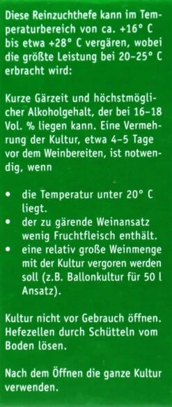 Kitzinger Reinzucht-Hefe Malaga - 20 Ml 7 Kitzinger Reinzucht-Hefe Malaga - 20 Ml -Garten und Außenbereich Kitzinger20Reinzuchthefe 15105 L01