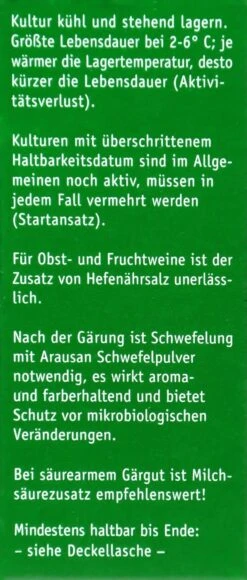 Kitzinger Reinzucht-Hefe Malaga - 20 Ml