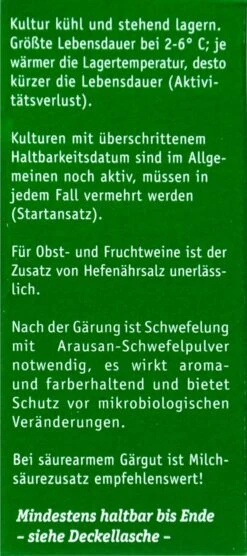 Kitzinger Reinzucht-Hefe Steinberg - 20 Ml -Garten und Außenbereich Kitzinger20Reinzuchthefe 15109 R01