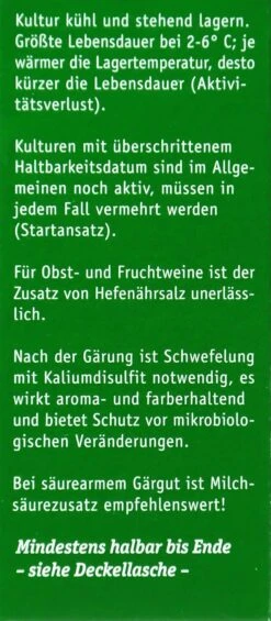 Kitzinger Reinzucht-Hefe Bordeaux - 20 Ml 6 Kitzinger Reinzucht-Hefe Bordeaux - 20 Ml -Garten und Außenbereich Kitzinger20Reinzuchthefe 15123 R01