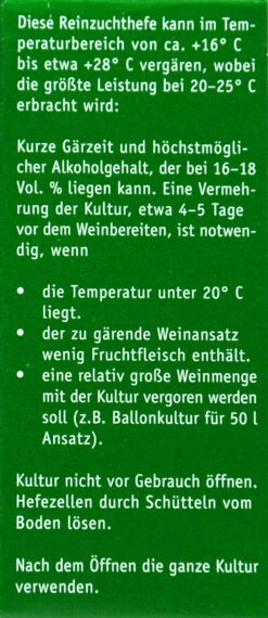Kitzinger Hefe Liebfraumlich - 20 Ml -Garten und Außenbereich Kitzinger Hefe Liebfraumilch 15117 L01