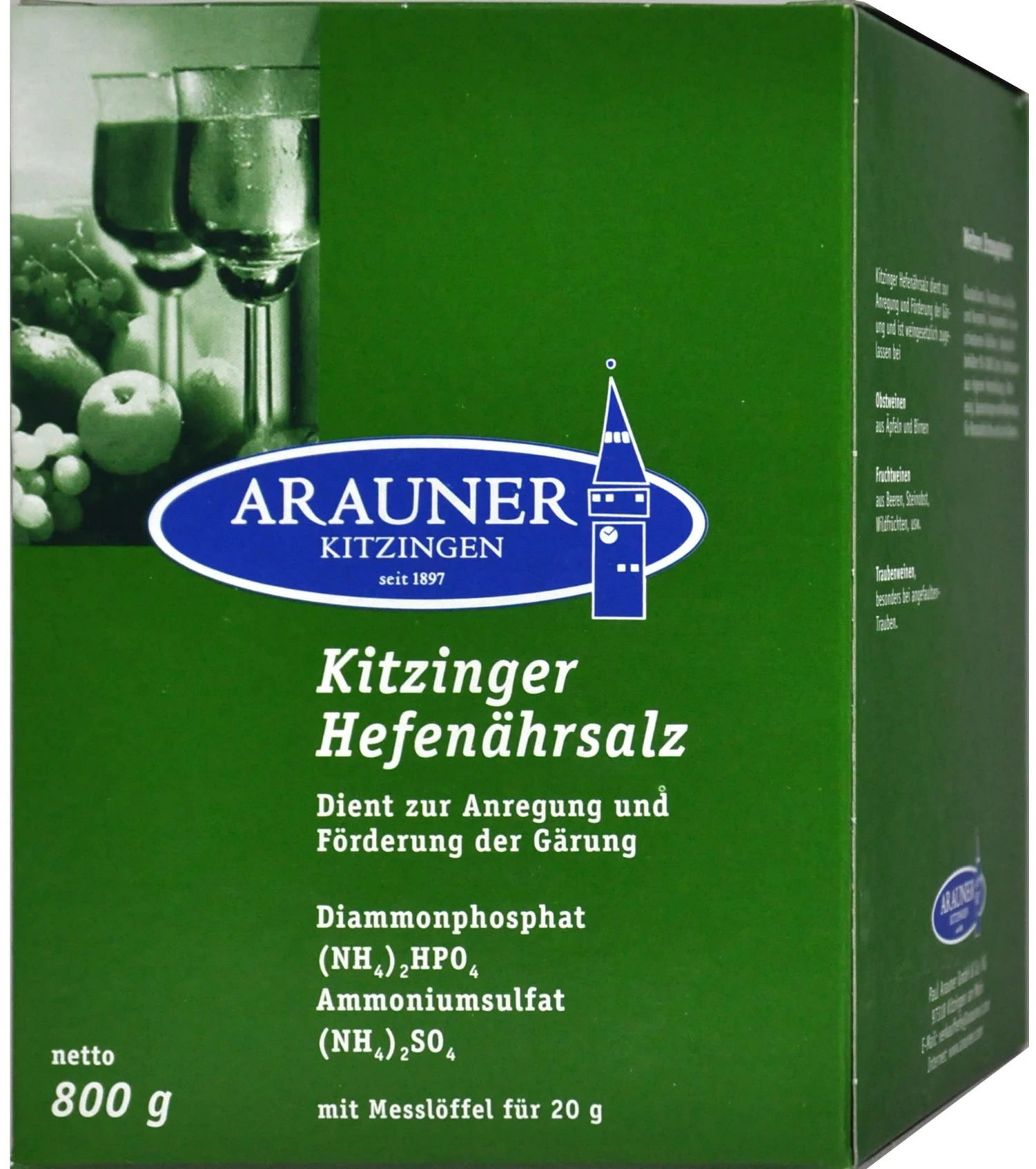 Kitzinger Hefenährsalz - 800 G 1 Kitzinger Hefenährsalz - 800 G