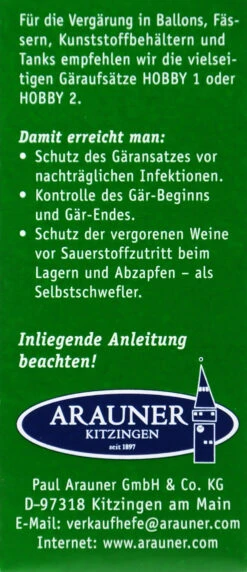 Kitzinger Hefe Tokaj - 20 Ml -Garten und Außenbereich Kitzinger Reinzuchthefe Tokaj 15115 H01