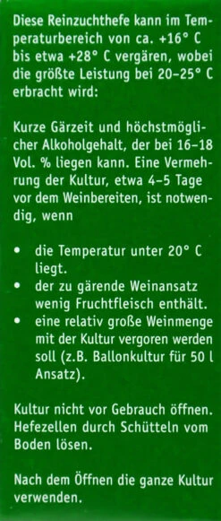 Kitzinger Hefe Tokaj - 20 Ml -Garten und Außenbereich Kitzinger Reinzuchthefe Tokaj 15115 L01