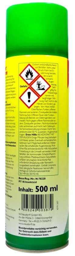 Neudorff Permanent Fliegenspray - 0,5 L 5 Neudorff Permanent Fliegenspray - 0,5 L -Garten und Außenbereich Neudorff20Permanent20Fliegenspray 36745 H01