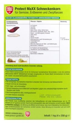 Protect Garden Schneckenkorn Protect Maxx - 1 Kg -Garten und Außenbereich Protect20Garden20Schneckenkorn20Protect20MaXX 34121 H01