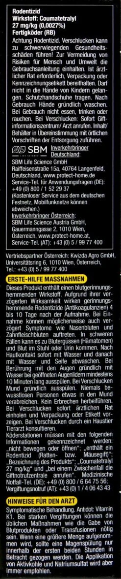 Protect Home Ratten Getreideköder - 0,4 Kg 6 Protect Home Ratten Getreideköder - 0,4 Kg -Garten und Außenbereich Protect20Home20Ratten20Getreidekoeder 38714 R01