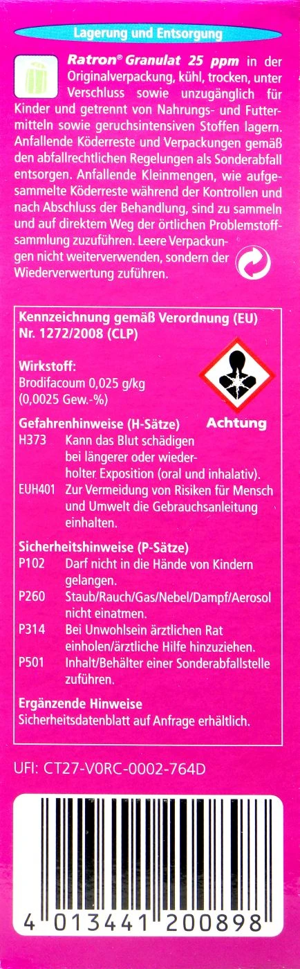 Delicia Ratron Granulat Power-Packs - 0,4 Kg 2 Delicia Ratron Granulat Power-Packs - 0,4 Kg – Bild 2