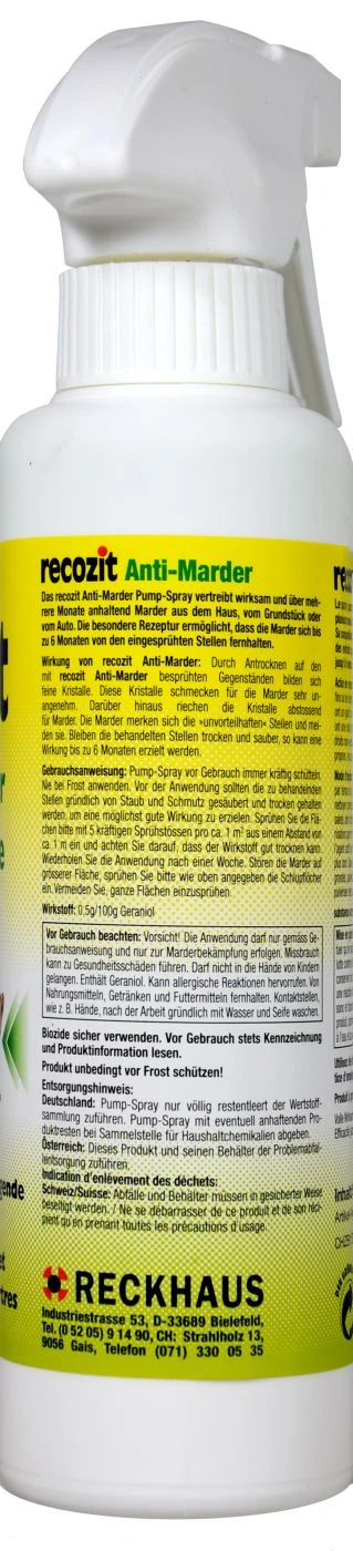 Recozit Anti-Marder Spray - 250 Ml 2 Recozit Anti-Marder Spray - 250 Ml – Bild 2