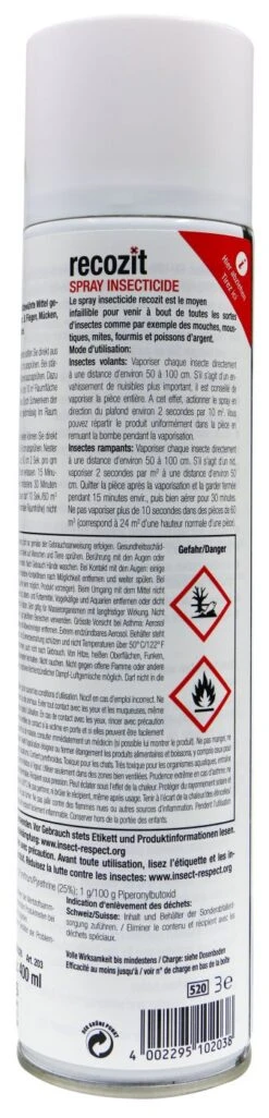 Recozit Insektenspray - 0,4 L 5 Recozit Insektenspray - 0,4 L -Garten und Außenbereich Recozit20Insekten20Spray 37262 H02