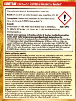 Naturen Bio Zünsler & Raupenfrei XenTari - 20 G 7 Naturen Bio Zünsler & Raupenfrei XenTari - 20 G -Garten und Außenbereich Substral20Naturen20Zuensler20und20Raupenfrei20XenTari 32501 H01