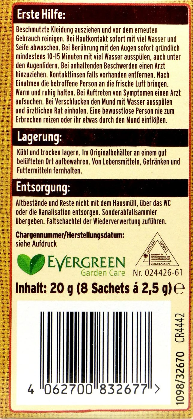Naturen Bio Zünsler & Raupenfrei XenTari - 20 G 4 Naturen Bio Zünsler & Raupenfrei XenTari - 20 G – Bild 4